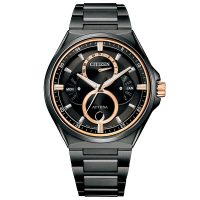 Citizen Attesa ACT Line Black Titanium ™ Series Triple CalendarMoon Phase BU0065-64E